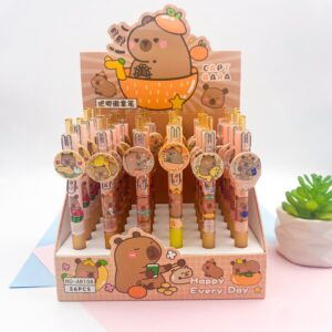Caneta Esferográfica Clic 0.5mm CAPIVARA Boton - IMPORTADO - PACOTE 6 UND