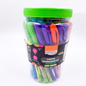 Caneta Esferográfica Colorida  Neon 1.0mm Sortidas BRW