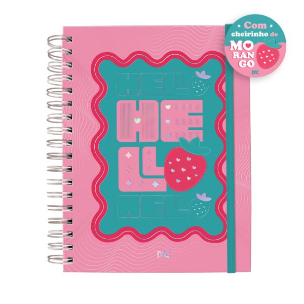 Refil Caderno Smart Colegial Hello Morango DAC