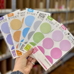 Sticky Notes Adesivado Bolinhas Cores Degradê - IMPORTADO - UND