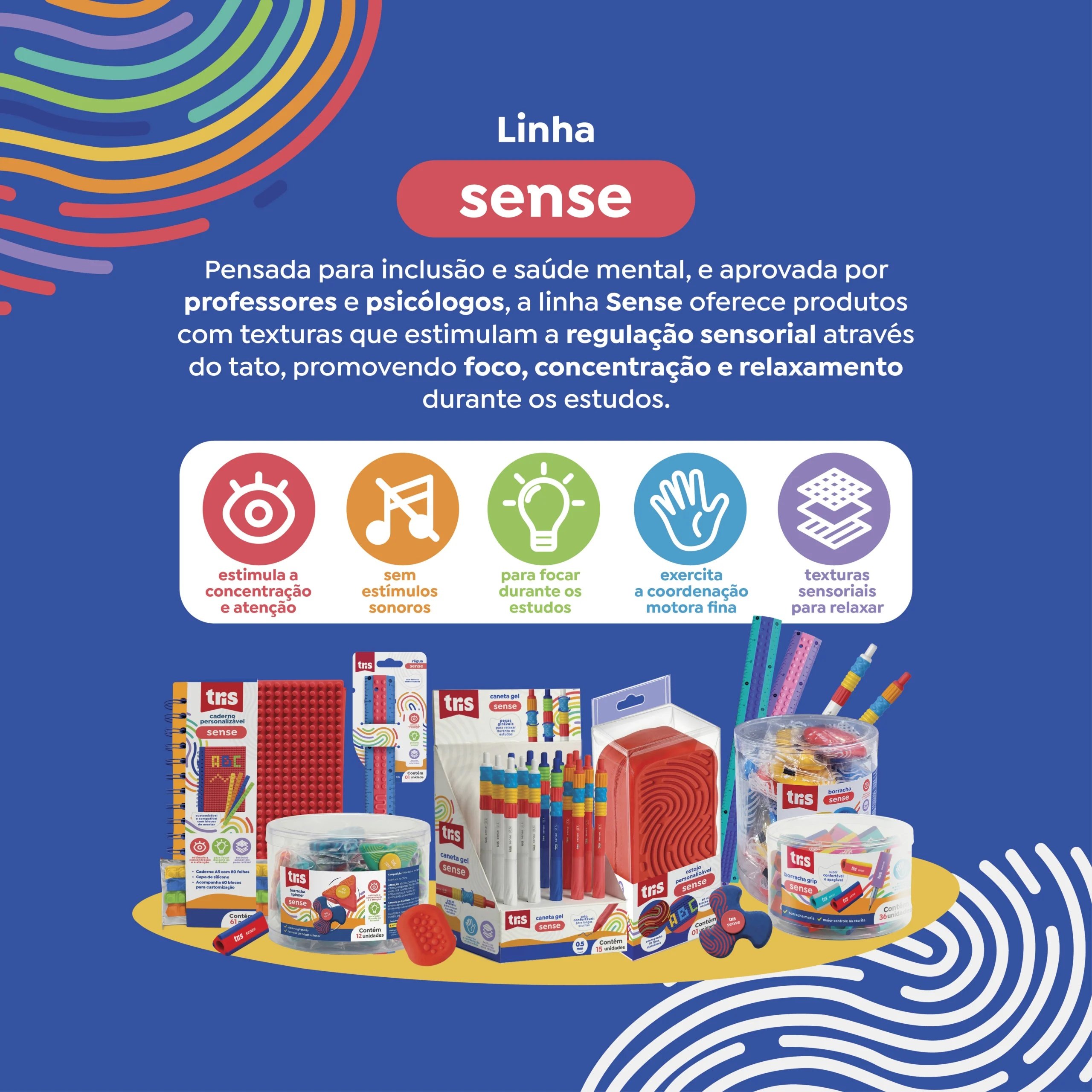 Estojo + Acessórios Sense - TRIS - UND