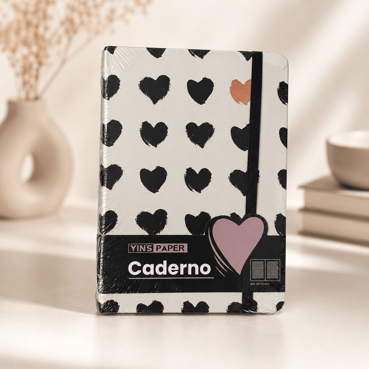 Caderneta Love c/ Pauta A6 96 Fls 14,5 x 10,5 cm - YINS PAPER - UND