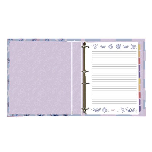Refil Folhas para Fichário Colegial Stitch DAC - Furos do Meio juntos