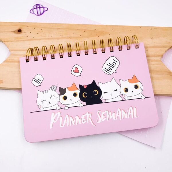 Planner com Espiral Fofuras 52 Fls 188 x 125mm Importado