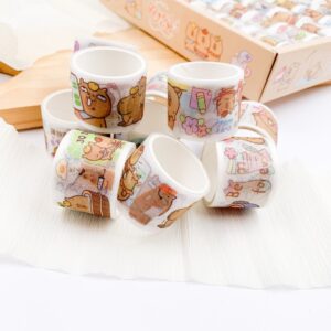 Washi Tape Largo c/ Glitter Capivara Capy - UND