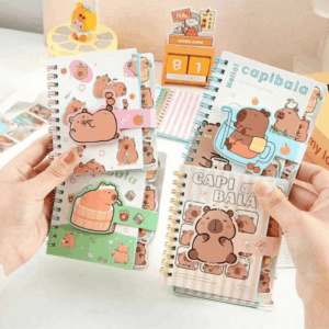 Caderneta c/ Fechamento Velcro Capivara