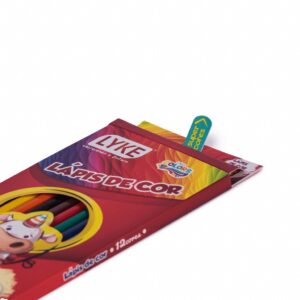 Lápis de Cor Sextavado 12 Cores Colors Lyke