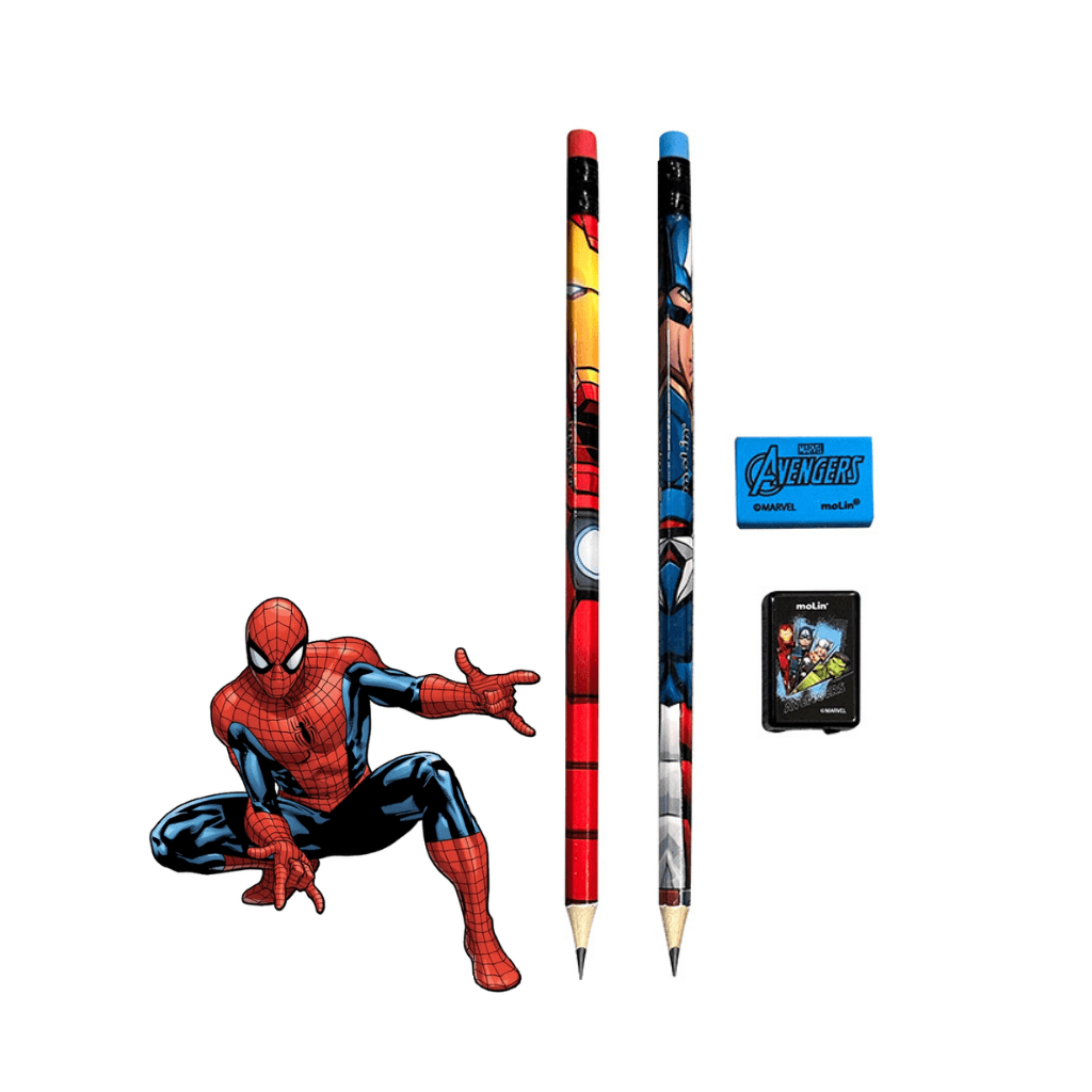 Kit Escolar 4 Peças Avengers - MOLIN - BLISTER