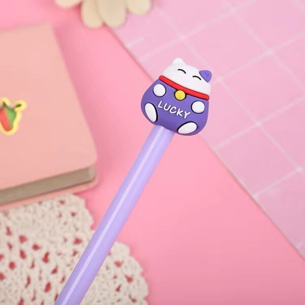 Caneta Fofa Gatinho da Sorte - Pacote 6 Und