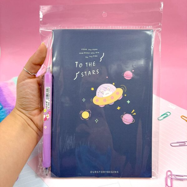 Kit Caderno Rabbit Space + Caneta