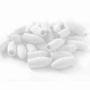 Borracha Ponteira Branca Lyke - Pote 48 Und