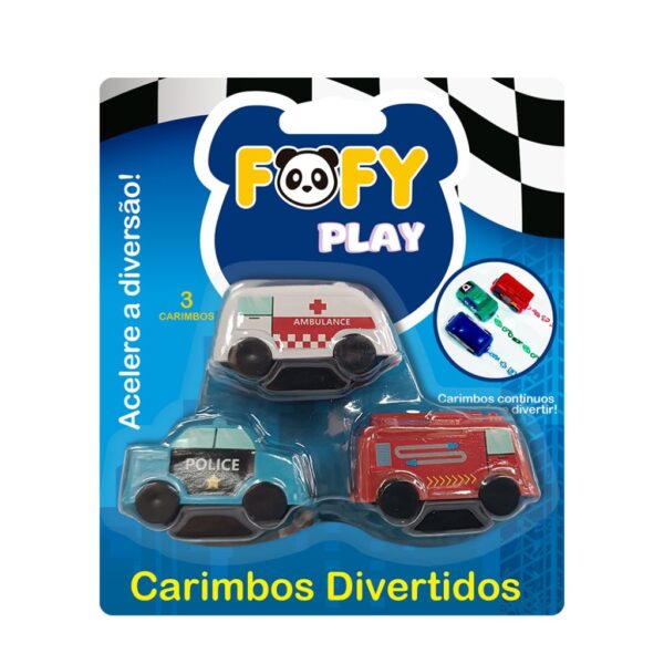 Carimbo Divertido Carrinhos FOFY - BLISTER