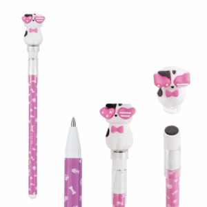 Caneta Esferográfica Divertida Apagável 0.7mm c/ Carimbo BRW - Kit 4 UND