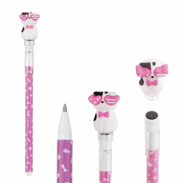 Caneta Esferográfica Divertida Apagável 0.7mm c/ Carimbo BRW - Kit 4 UND
