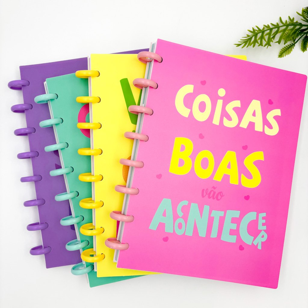 Caderno de Disco Frases A5 80 Fls/8 discos - 15x21,2cm - IMPORTADO - UND