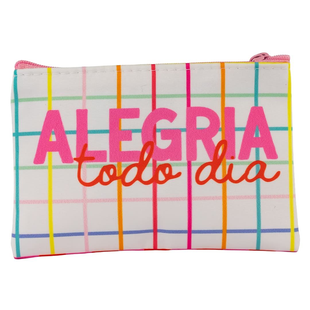 Porta Coisinhas e Moedas "ALEGRIA TODO DIA" 14x10x1cm - FLORIE - UND