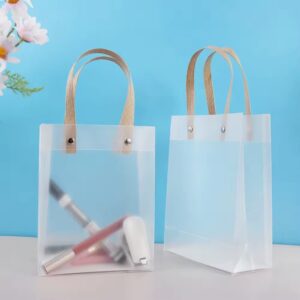 Embalagem Bolsa Transparente c/ Alça de Fibra 20x17x8,5cm - IMPORTADO - UND