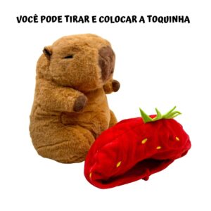 Pelúcia Capivara Touquinha 23 cm