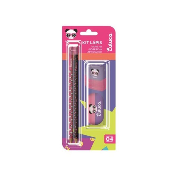Kit Escolar 4 Peças Luluca - SKYPAPER - BLISTER