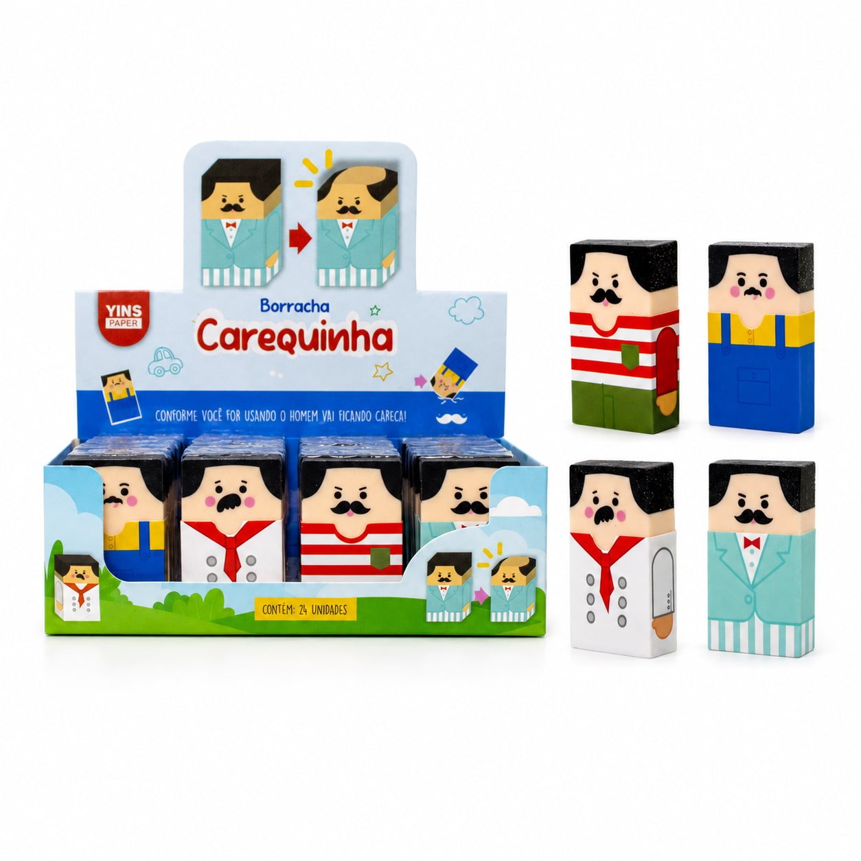 Borracha Carequinha Calvo - YINS PAPER - UND