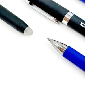 Caneta Apagável Emborrachada Magic Azul - Cx 12 Und