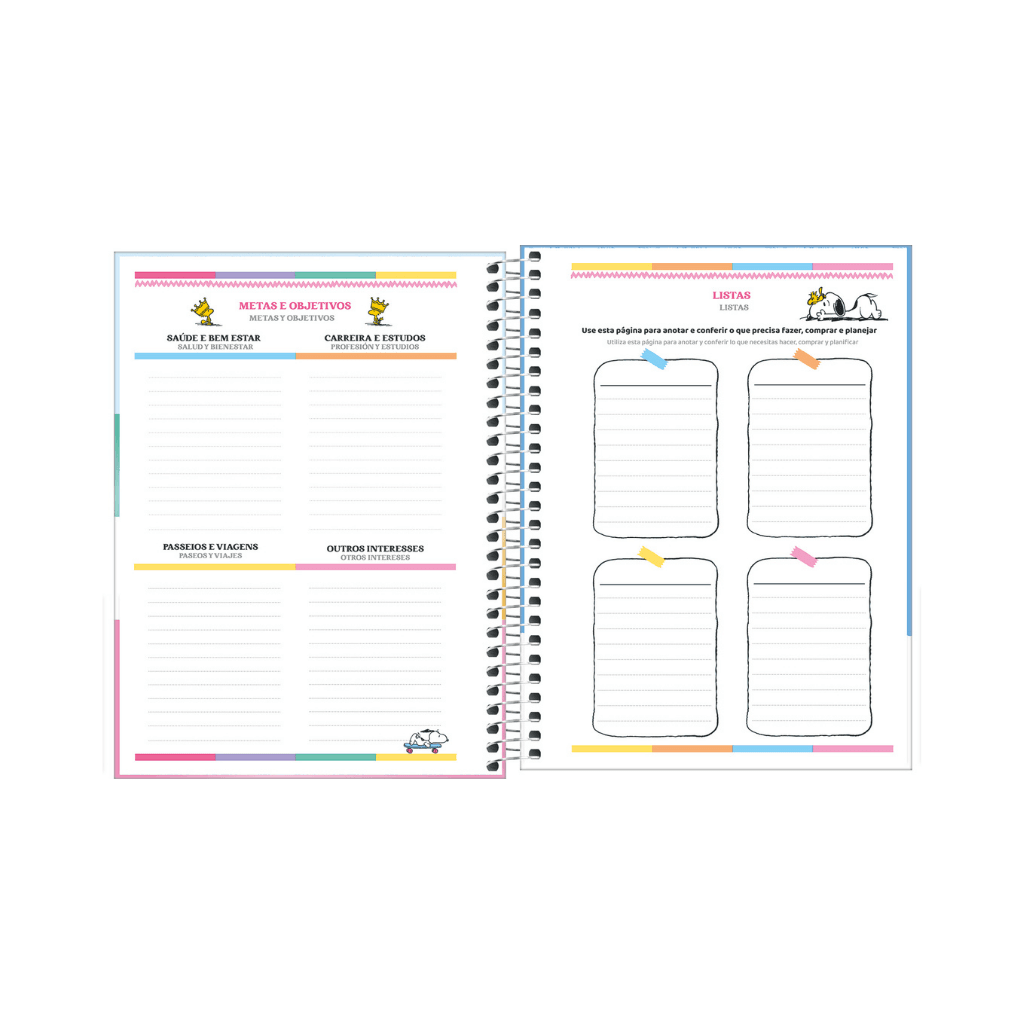 Agenda Planner Espiral 17,5 x 24 cm SNOOPY - TILIBRA - UND