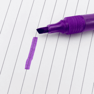 Marca Texto Neon ROXO - YINS PAPER - UND