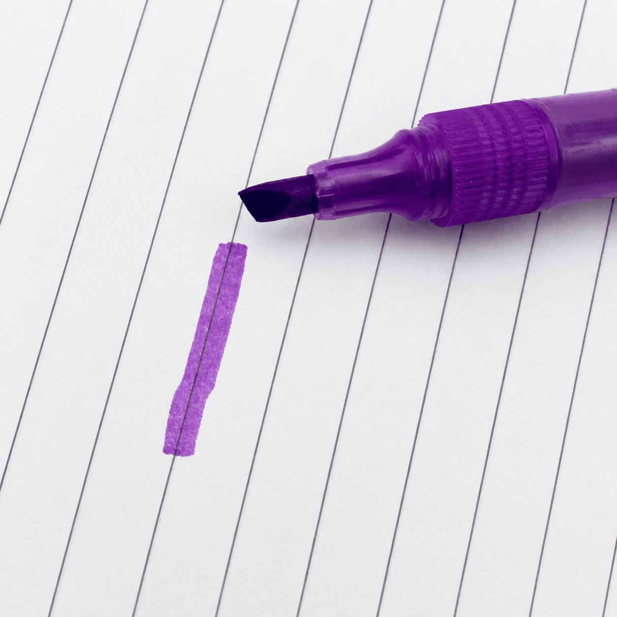 Marca Texto Neon ROXO - YINS PAPER - UND