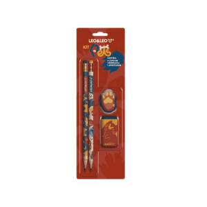 Kit Lápis Hb Pets 4 Peças Leo e Leo