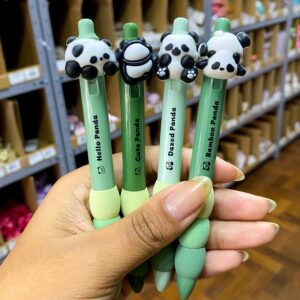 Kit Caneta Premium Apagável Panda Love  4 UND - IMPORTADO - BLISTER