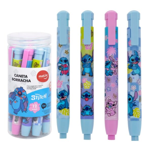 Caneta Borracha Stitch MOLIN - Pote 12 UND