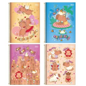 Caderno Espiral Capa Dura Universitário 1 Matéria Capivara Tilibra