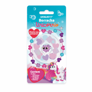 Borracha Monte Sua Pulseira Unicórnio - LEO e LEO - BLISTER 1 UND