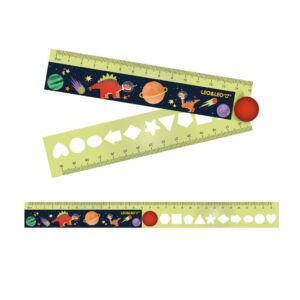 Régua Dobrável 15cm/30cm Dino Space - Blister 1 Und