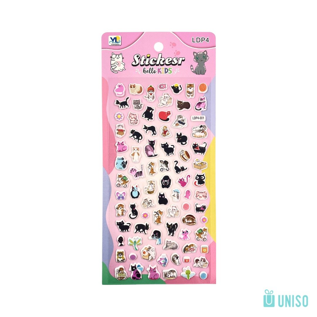 Adesivo Decorativo 3D GATO - UNISO - UND