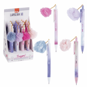 Lapiseira Plástica Divertida 0.7mm Pompom - BRW - UND