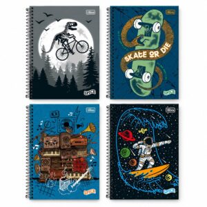 Caderno Universitário Espiral 1 M 80 fls Spice Masculino - TILIBRA - UND