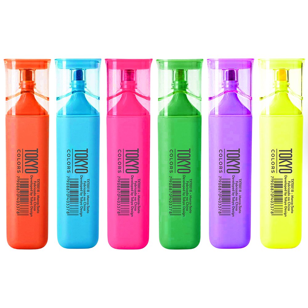 Marca Texto Quadrado Neon - TOKYO DESIGNER - UND