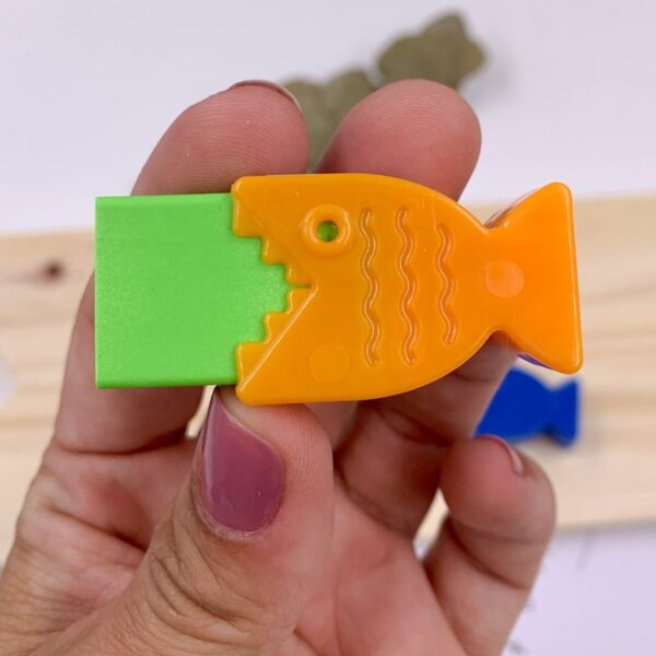 Borracha Decorada Neon Peixinho KAZ - POTE 12 UND