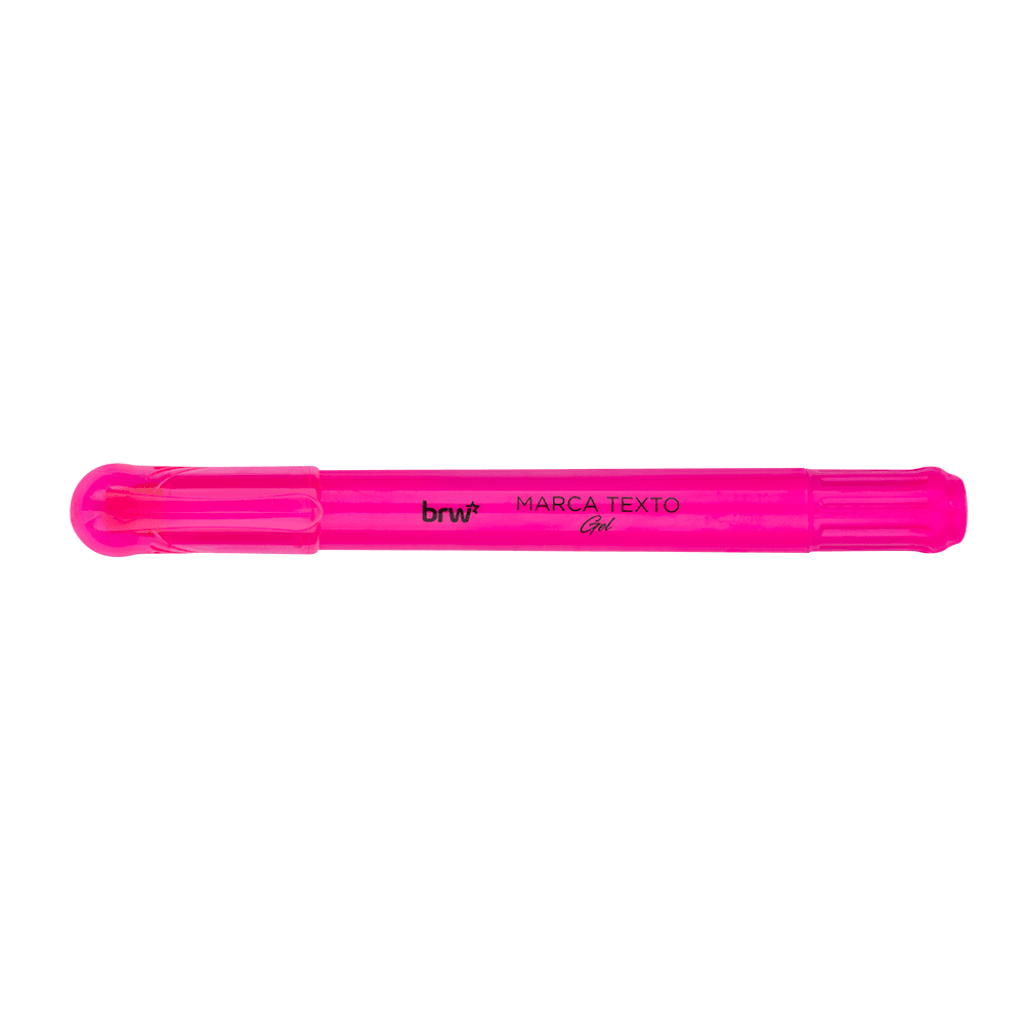 Marca Texto Fluorescente Gel 4 cores - BRW - BLISTER