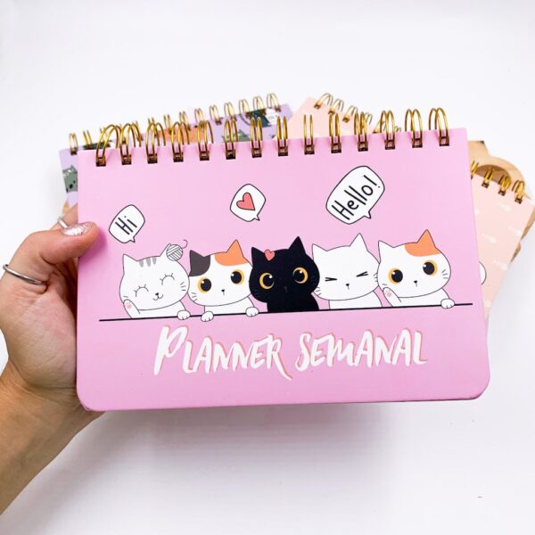 Planner com Espiral Fofuras 52 Fls 188 x 125mm Importado