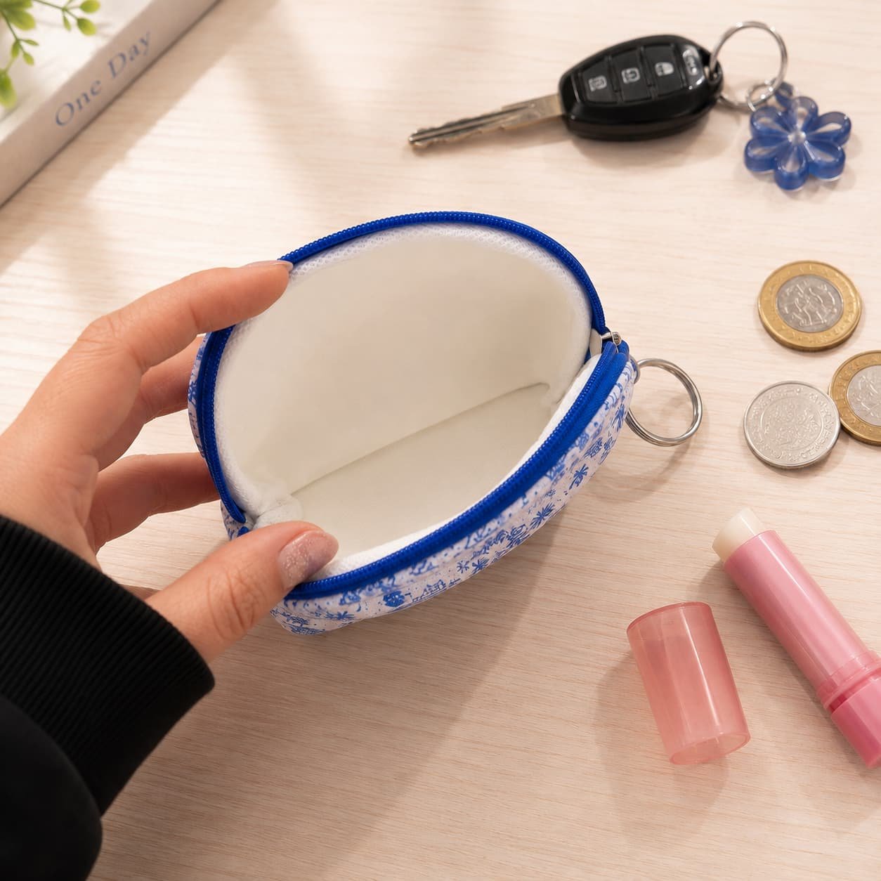 Porta Coisinhas e Moedas  Estampado Brisa de Verão - IMPORTADO - UND