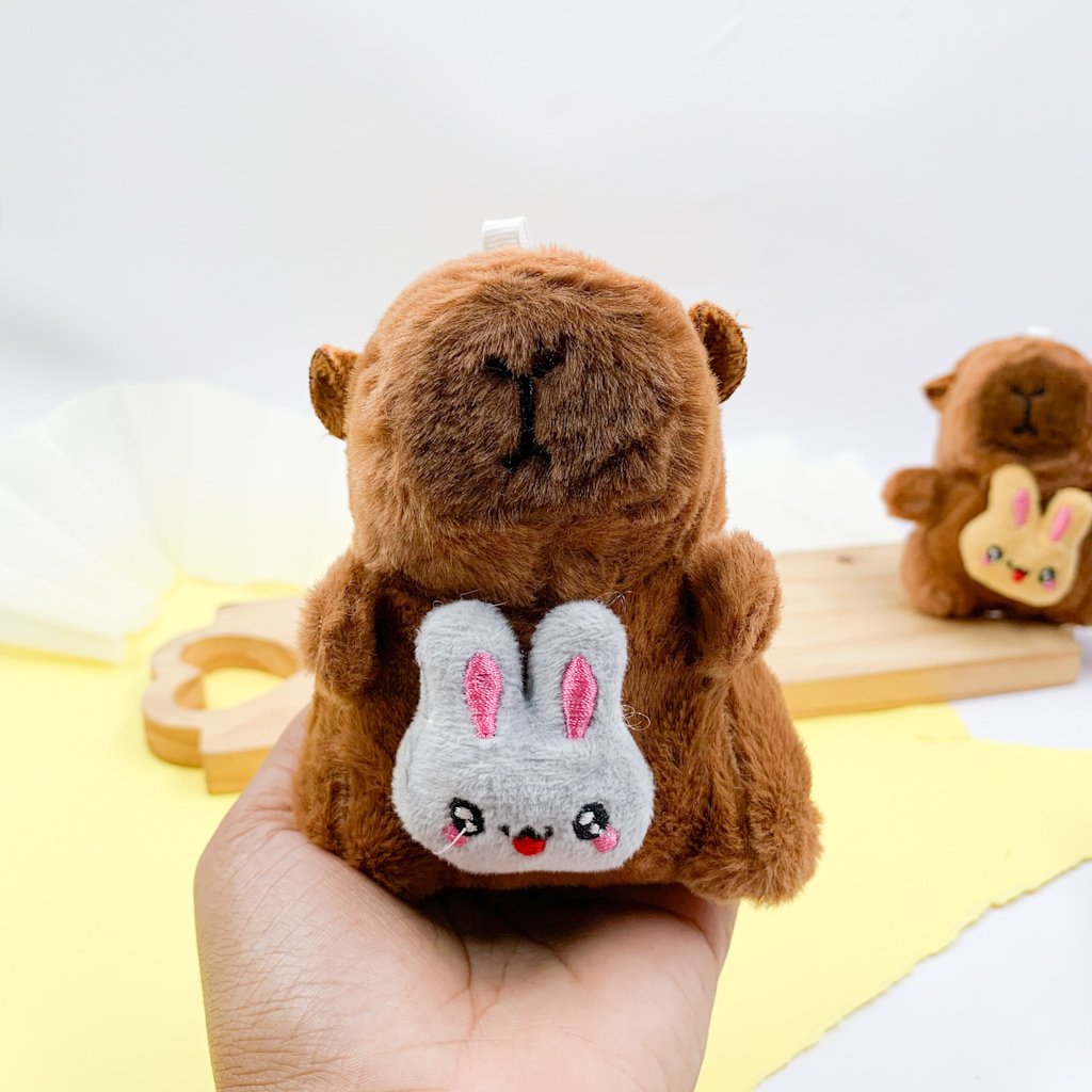 Chaveiro Fofo Pelúcia Capivara Rabbit Cat 12 cm - UND