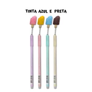 Caneta Gel Apagável 0.5 mm Picolé  Leo e Leo - Und
