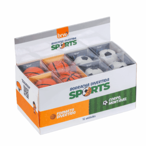 Borracha Sports Ball BRW - Display 16 UND