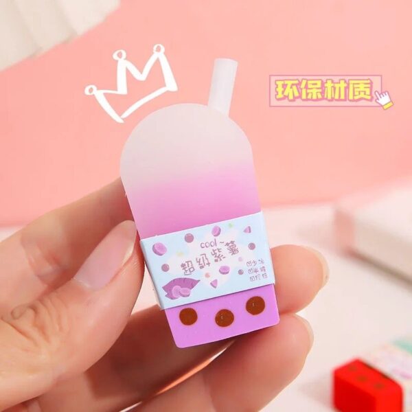 Borracha Bubble Tea Milk Canudinho