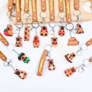 Chaveiro Fofo Capivara Happy - PACOTE 4 UND