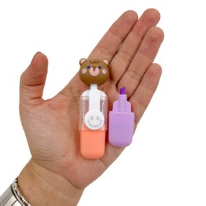 Marca Texto Ursinho  Purple 6 Cores