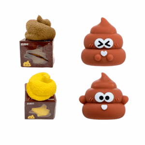Apontador Emborrachado Cocô Poop BRW + Borracha Cocô Poop