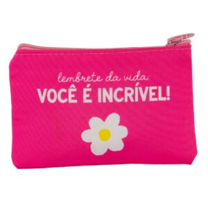 Porta Coisinhas e Moedas "VOCÊ É INCRÍVEL" 14x10x1cm - FLORIE - UND